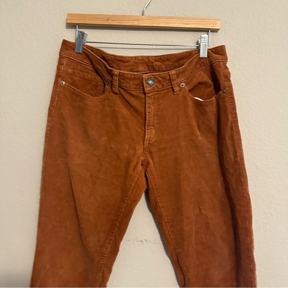 Patagonia Rust Orange Worn Wear Women's Fitted Corduroy Hiking Pants Size 30 - Picture 3 of 11